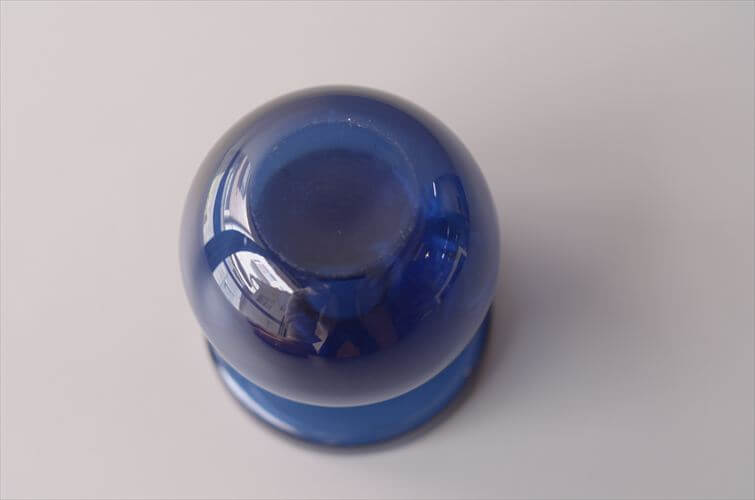 フィンランド製 Iittala Erkki Vesanto ガラスキャンドルスティック 燭台 一輪挿し 花瓶 フラワーベース 北欧 ヴィンテージ