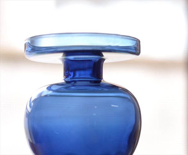 フィンランド製 Iittala Erkki Vesanto ガラスキャンドルスティック 燭台 一輪挿し 花瓶 フラワーベース 北欧 ヴィンテージ