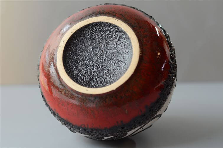 ドイツ製 ヴィンテージ Scheurichと思われる Fat Lava Vase 花瓶 ファットラバー ミッドセンチュリー フラワーベース アンティーク