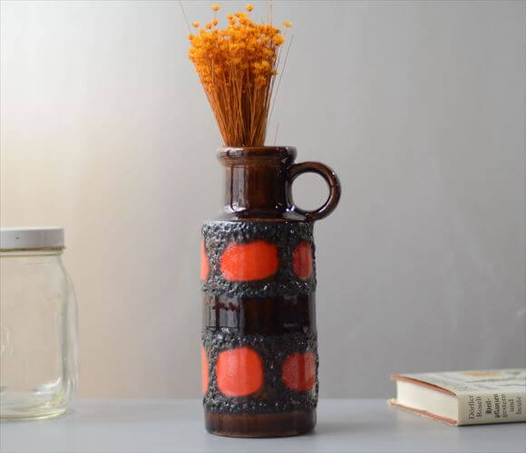 ドイツ製 ヴィンテージ Scheurich Fat Lava Vase 花瓶 花器 ファットラバー ミッドセンチュリー期 フラワーベース アンティーク