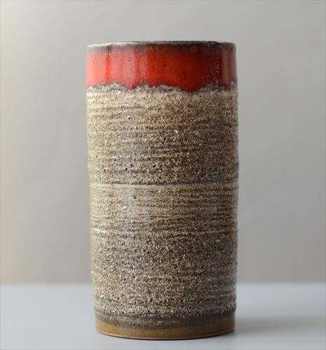 東ドイツ製 ヴィンテージ Strehla Fat Lava Vase 花瓶 花器 ファットラバー ミッドセンチュリー期 フラワーベース アンティーク