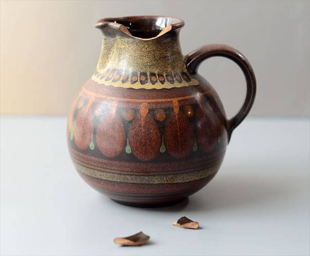 訳あり ドイツ製 KMK MANUELL 陶器 花瓶 花器 一輪挿し フラワーベース ミッドセンチュリー期 アンティーク