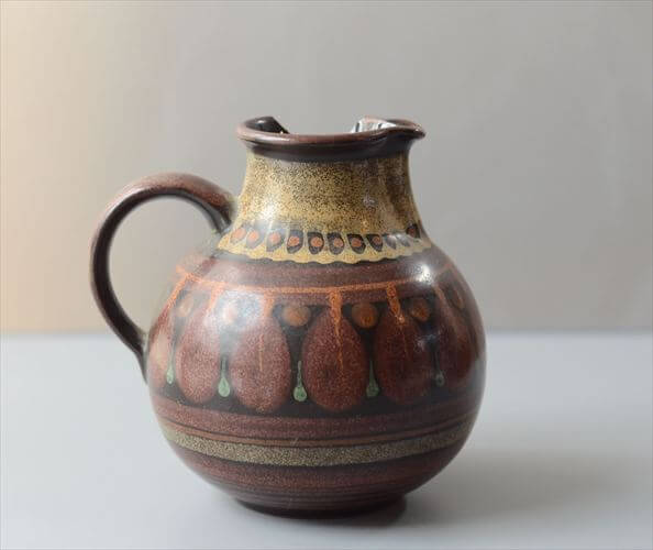 訳あり ドイツ製 KMK MANUELL 陶器 花瓶 花器 一輪挿し フラワーベース ミッドセンチュリー期 アンティーク