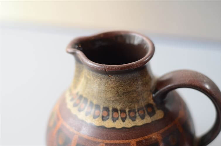 訳あり ドイツ製 KMK MANUELL 陶器 花瓶 花器 一輪挿し フラワーベース ミッドセンチュリー期 アンティーク