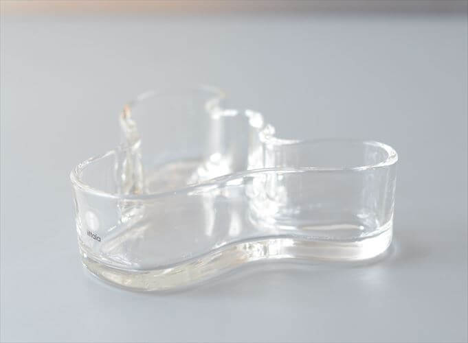 iittala Aalto Bowl イッタラ アールトボウル ALVAR AALTO ガラス トレー クリア 北欧 アンティーク ヴィンテージ_260515