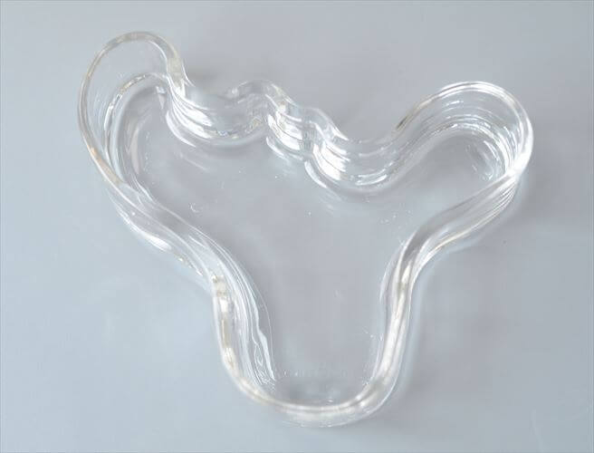 iittala Aalto Bowl イッタラ アールトボウル ALVAR AALTO ガラス トレー クリア 北欧 アンティーク ヴィンテージ_260515