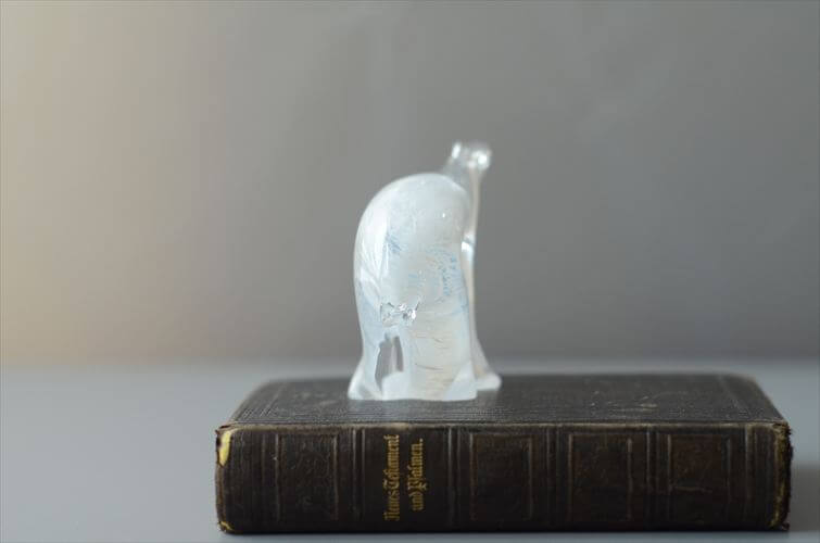 フィンランド製 Eino Piipponen Polar Bear ガラスのシロクマ フィギュア アイノピッポネン 北欧 オブジェ ヴィンテージ