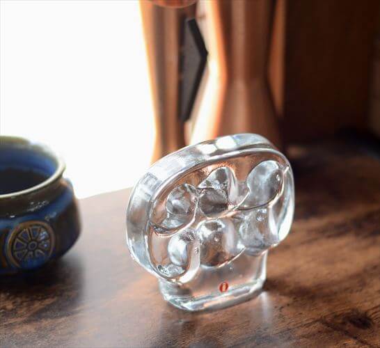 フィンランド製 iittala Lintupuu 小鳥の木 ガラス オブジェ イッタラ Jorma Vennola ペーパーウェイト 北欧 アンティーク ヴィンテージ