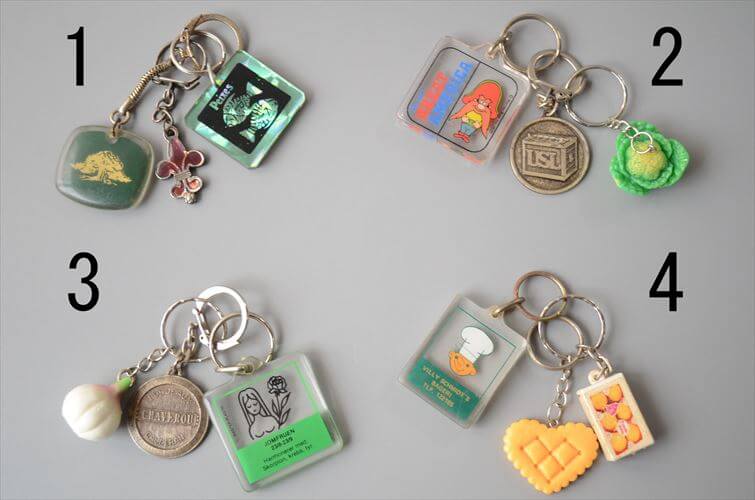 ヨーロッパや北欧から ヴィンテージキーホルダー 3個セット Vintage keychain アンティーク_260528