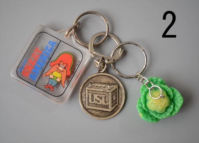 ヨーロッパや北欧から ヴィンテージキーホルダー 3個セット Vintage keychain アンティーク_260528