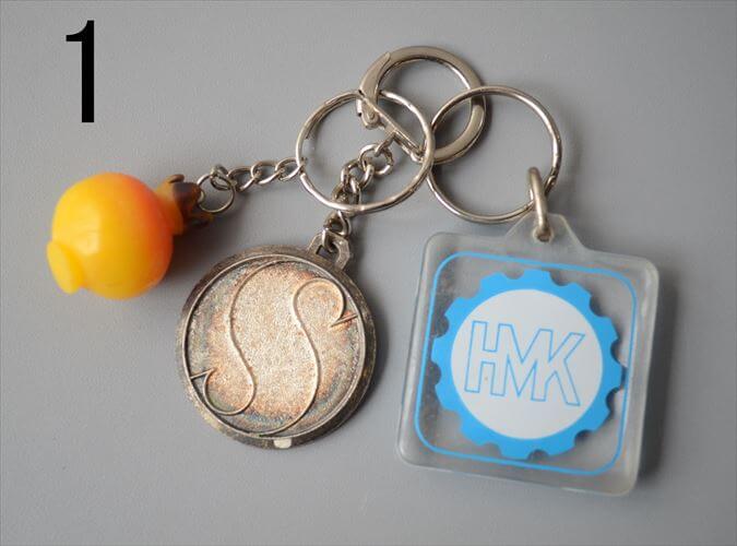 ヨーロッパや北欧から ヴィンテージキーホルダー 3個セット Vintage keychain アンティーク_260528