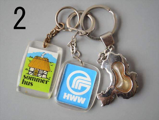 ヨーロッパや北欧から ヴィンテージキーホルダー 3個セット Vintage keychain アンティーク_260528