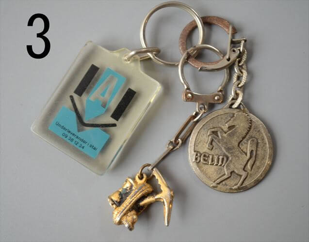 ヨーロッパや北欧から ヴィンテージキーホルダー 3個セット Vintage keychain アンティーク_260528