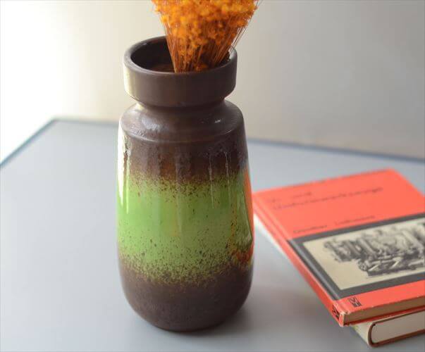 ドイツ製 ヴィンテージ Scheurich Fat Lava Vase 花瓶 花器 ファットラバー ミッドセンチュリー期 フラワーベース アンティーク_260529