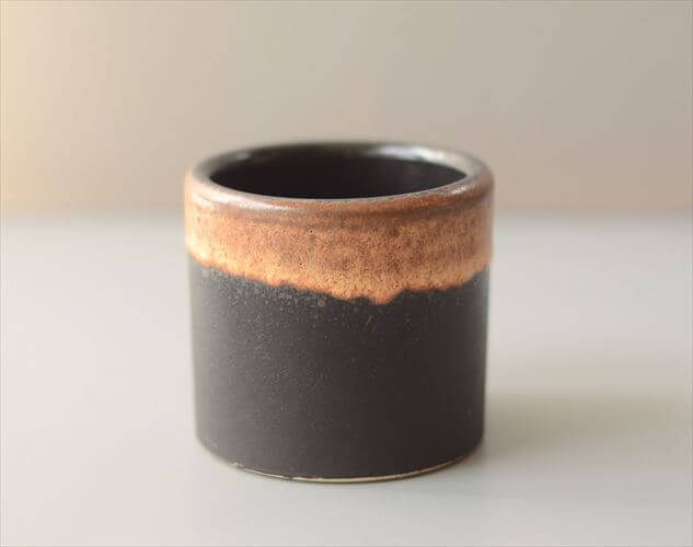 ドイツから ヴィンテージ 小ぶりな陶器の花瓶 花器 Art pottery フラワーポット フラワーベース ミッドセンチュリー アンティーク_260529
