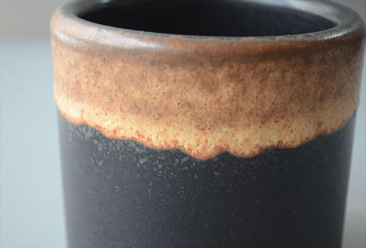 ドイツから ヴィンテージ 小ぶりな陶器の花瓶 花器 Art pottery フラワーポット フラワーベース ミッドセンチュリー アンティーク_260529