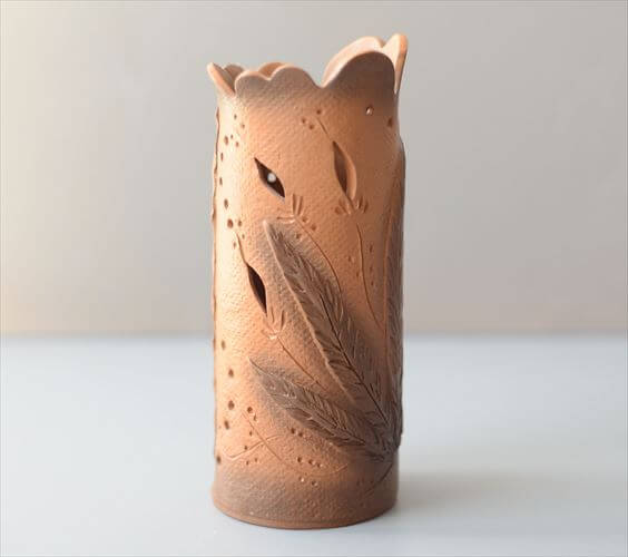 ドイツから ヴィンテージ 陶器の花瓶 花器 Art pottery フラワーベース キャンドルホルダー ミッドセンチュリー アンティーク_260529