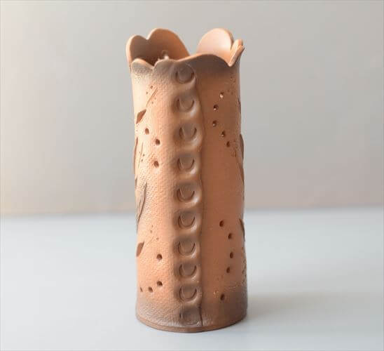 ドイツから ヴィンテージ 陶器の花瓶 花器 Art pottery フラワーベース キャンドルホルダー ミッドセンチュリー アンティーク_260529