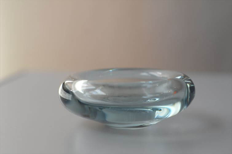 デンマーク製 Holmegaard Per Lutken トレー 8.7cm ホルムガード ガラス皿 トレイ 北欧 アンティーク ヴィンテージ