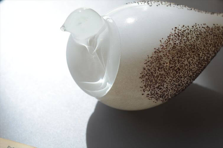 フィンランド製 ART LASI Handmade Glass Bird ハンドメイドの大きなガラスの鳥 オブジェ 北欧 ヴィンテージ