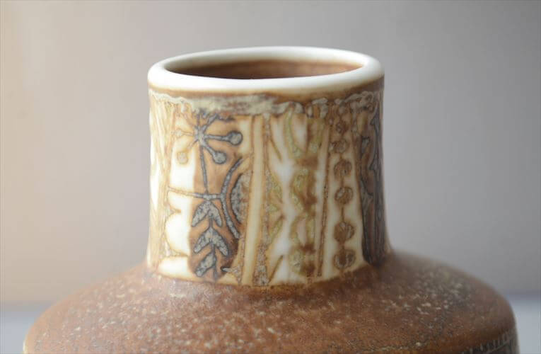 Royal Copenhagen Fajance Baca 花瓶 Nils Thorsson 魚柄 ロイヤルコペンハーゲン ロイコペ 北欧 ヴィンテージ 花器_260715