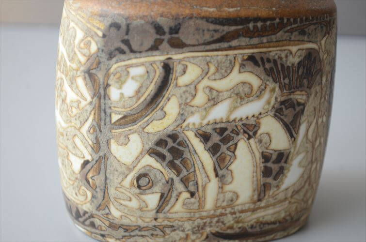 Royal Copenhagen Fajance Baca 花瓶 Nils Thorsson 魚柄 ロイヤルコペンハーゲン ロイコペ 北欧 ヴィンテージ 花器_260715