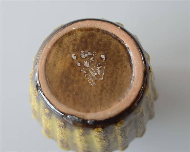 東ドイツ製 ヴィンテージ Strehla 陶器の花瓶 Fat lava 花器 一輪挿し ミッドセンチュリー期 フラワーベース アンティーク_260715