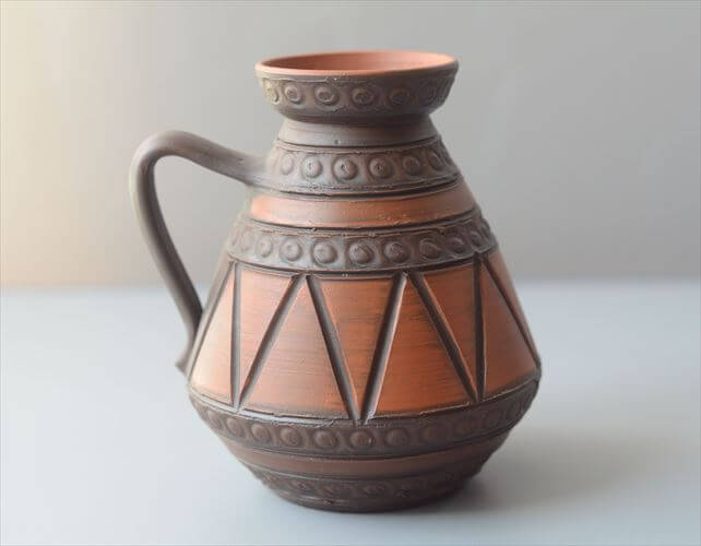 西ドイツ製 ヴィンテージ 陶器の花瓶 Art pottery 花器 一輪挿し ミッドセンチュリー期 フラワーベース ヴィンテージ_260730