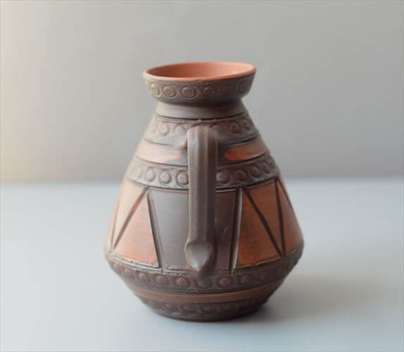 西ドイツ製 ヴィンテージ 陶器の花瓶 Art pottery 花器 一輪挿し ミッドセンチュリー期 フラワーベース ヴィンテージ_260730