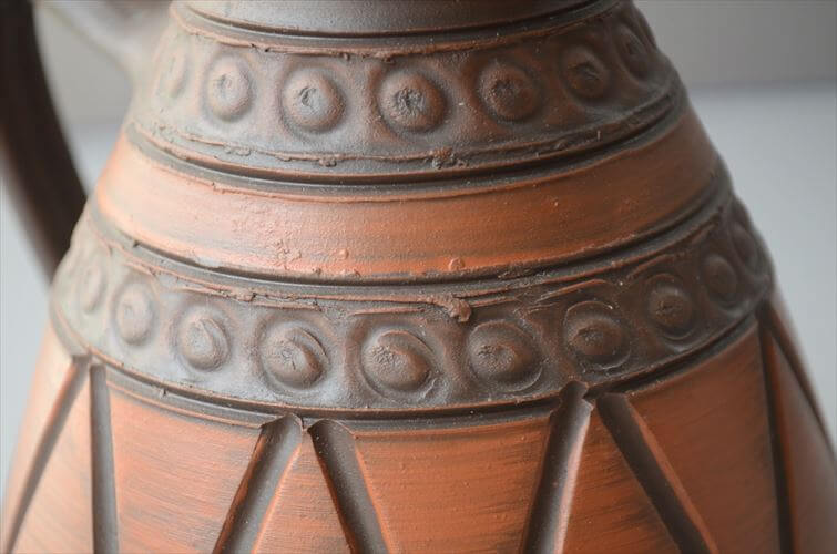 西ドイツ製 ヴィンテージ 陶器の花瓶 Art pottery 花器 一輪挿し ミッドセンチュリー期 フラワーベース ヴィンテージ_260730