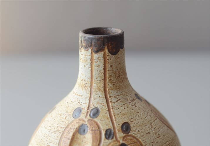 西ドイツ製 Sgrafo ヴィンテージ 陶器の花瓶 Art pottery Peter Muller スグラフォ 花器 一輪挿し ミッドセンチュリー期 フラワーベース ヴィンテージ_260730