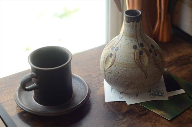 西ドイツ製 Sgrafo ヴィンテージ 陶器の花瓶 Art pottery Peter Muller スグラフォ 花器 一輪挿し ミッドセンチュリー期 フラワーベース ヴィンテージ_260730