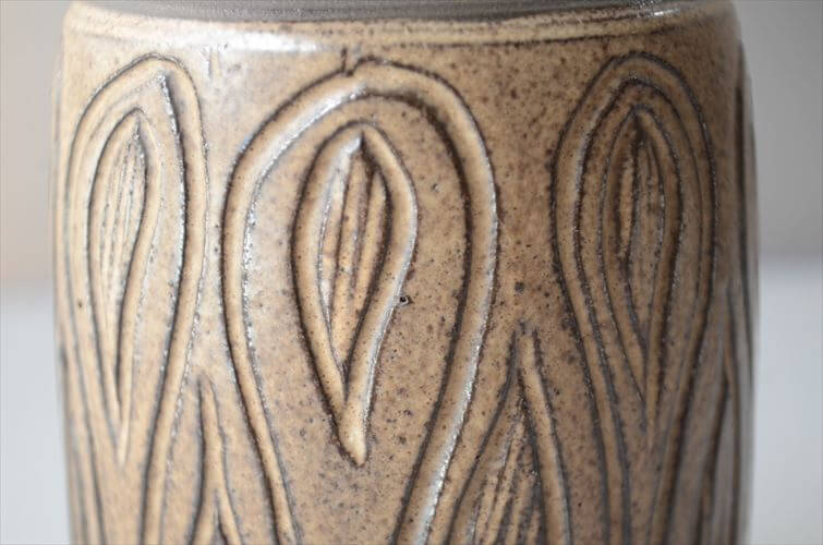 ドイツから ヴィンテージ 陶器の花瓶 Art pottery 花器 一輪挿し ミッドセンチュリー期 フラワーベース_260805