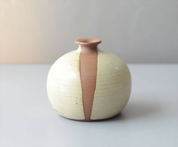 デンマーク製 TINGKERAMIK ヴィンテージ 陶器の花瓶 北欧 Art pottery FOLLE-DENMARK 花器 一輪挿し フラワーベース_260805