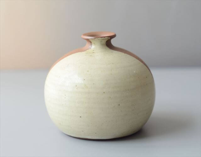 デンマーク製 TINGKERAMIK ヴィンテージ 陶器の花瓶 北欧 Art pottery FOLLE-DENMARK 花器 一輪挿し フラワーベース_260805