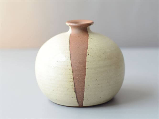 デンマーク製 TINGKERAMIK ヴィンテージ 陶器の花瓶 北欧 Art pottery FOLLE-DENMARK 花器 一輪挿し フラワーベース_260805