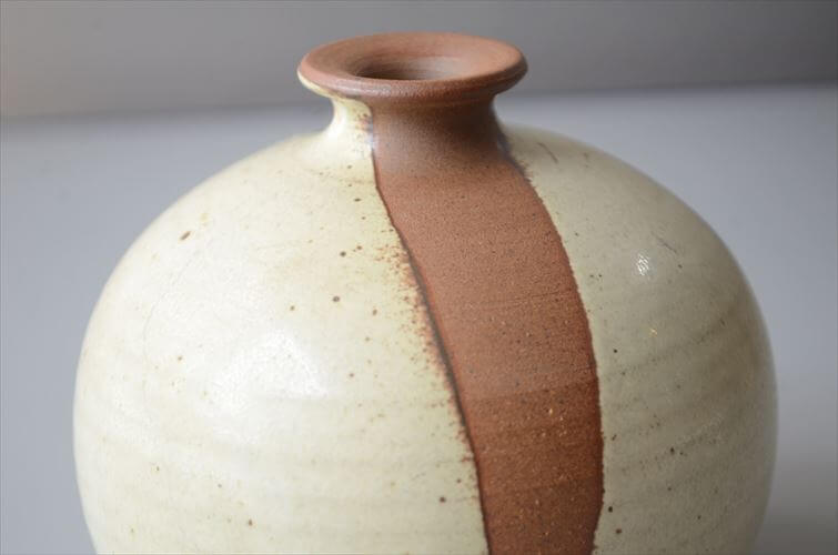 デンマーク製 TINGKERAMIK ヴィンテージ 陶器の花瓶 北欧 Art pottery FOLLE-DENMARK 花器 一輪挿し フラワーベース_260805
