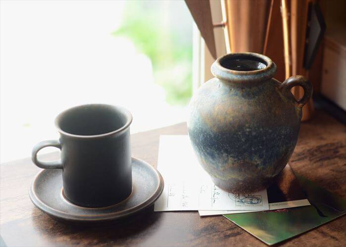 ドイツ製 Dumler&Breiden FatLava 陶器の花瓶 ファットラバー 一輪挿し ミッドセンチュリー期 フラワーベース ヴィンテージ_260805
