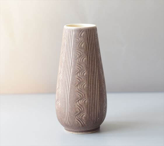 ドイツから ヴィンテージ 陶器の花瓶 Art pottery 花器 一輪挿し ミッドセンチュリー期 フラワーベース_260805