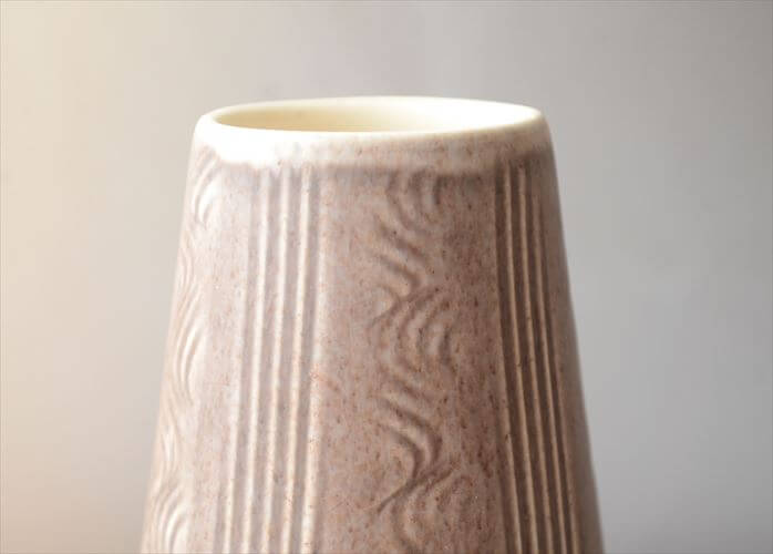 ドイツから ヴィンテージ 陶器の花瓶 Art pottery 花器 一輪挿し ミッドセンチュリー期 フラワーベース_260805