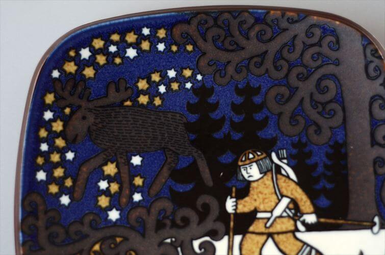 ARABIA アラビア Kalevala 1978年 イヤープレート Raija Uosikkinen カレワラ フィンランド 絵皿 陶板 北欧 ヴィンテージ