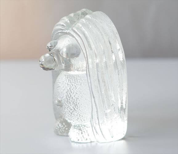スウェーデン製 Bergdala Glasbruk かわいいガラスのトロール オブジェ ベルグダラ 北欧 アンティーク ヴィンテージ_260917