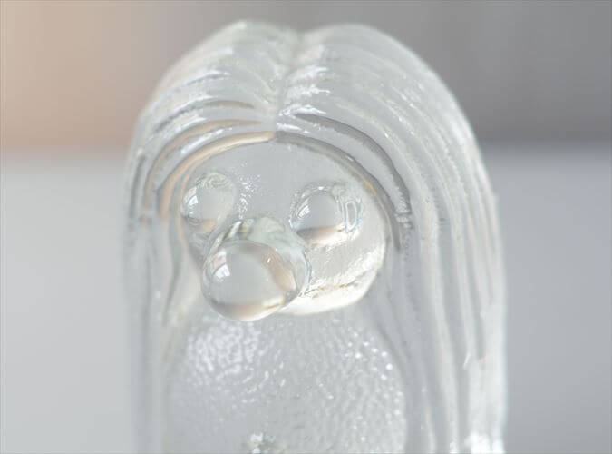 スウェーデン製 Bergdala Glasbruk かわいいガラスのトロール オブジェ ベルグダラ 北欧 アンティーク ヴィンテージ_260917