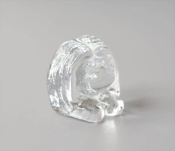 スウェーデン製 Bergdala Glasbruk 小さなかわいいガラスのトロール オブジェ ベルグダラ 北欧 アンティーク ヴィンテージ_260917