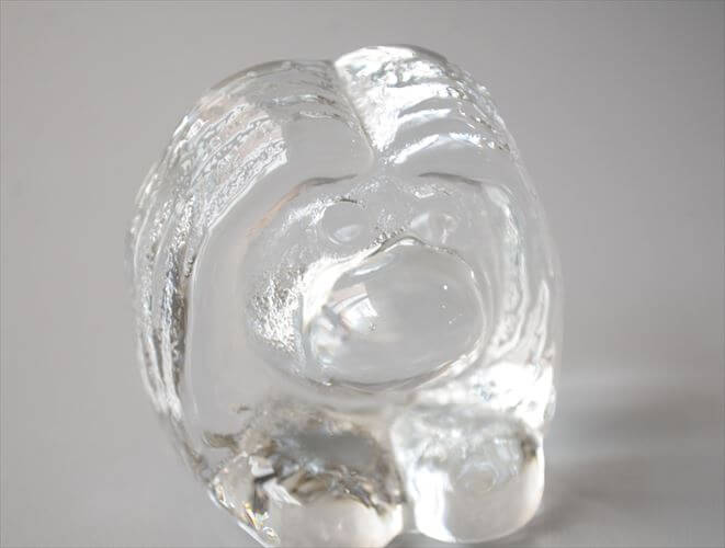 スウェーデン製 Bergdala Glasbruk 小さなかわいいガラスのトロール オブジェ ベルグダラ 北欧 アンティーク ヴィンテージ_260917