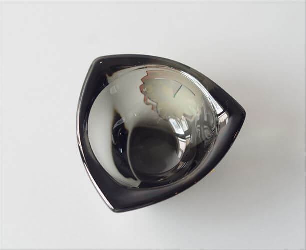フィンランド製 NUUTAJARVI Bulles Eye ガラス トレー ボウル Kaj Franck カイ・フランク ヌータヤルヴィ 北欧 ガラス アンティーク_261009