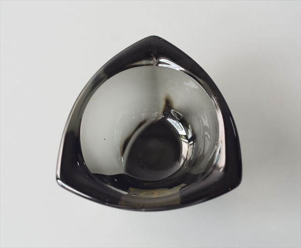 フィンランド製 NUUTAJARVI Bulles Eye ガラス トレー ボウル Kaj Franck カイ・フランク ヌータヤルヴィ 北欧 ガラス アンティーク_261009