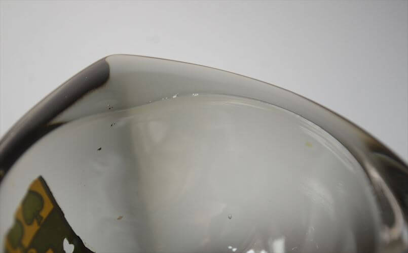 フィンランド製 NUUTAJARVI Bulles Eye ガラス トレー ボウル Kaj Franck カイ・フランク ヌータヤルヴィ 北欧 ガラス アンティーク_261009