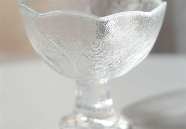 スウェーデン製 Kosta Boda party 脚付き ガラス ボウル ペデスタル ボウル コスタボダ Lovet 北欧 食器 ヴィンテージ_261014