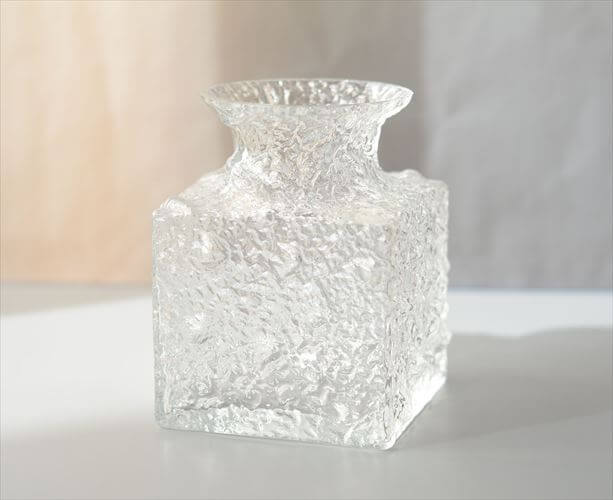フィンランド製 iittala Crocus ガラス花瓶 vase フラワーベース イッタラ クロッカス Timo Sarpaneva 北欧 ヴィンテージ_261014